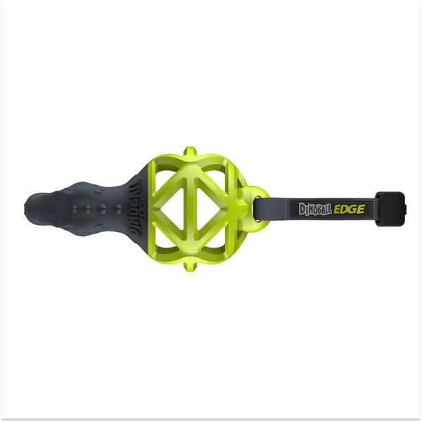 Gigwi Dinoball Edge with Strap Chew Toy for Dogs (Green)