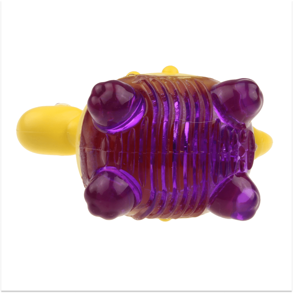 GiGwi Suppa Puppa Dino Toy for Dogs (Yellow & Purple)