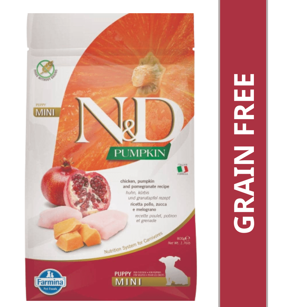Farmina N&D Pumpkin Chicken & Pomegranate Grain Free Puppy Mini Dog Dry Food (Limited Shelf Life) Dogs- Dry Food Farmina N&D 7kg