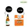 Healing Leaf Hemp Oil and Bark Out Loud Calming & Anti Anxiety Supplements for Dogs and Cats Combo Dogs-Health & Wellness Exclusive Combo 30mL + 5x2g