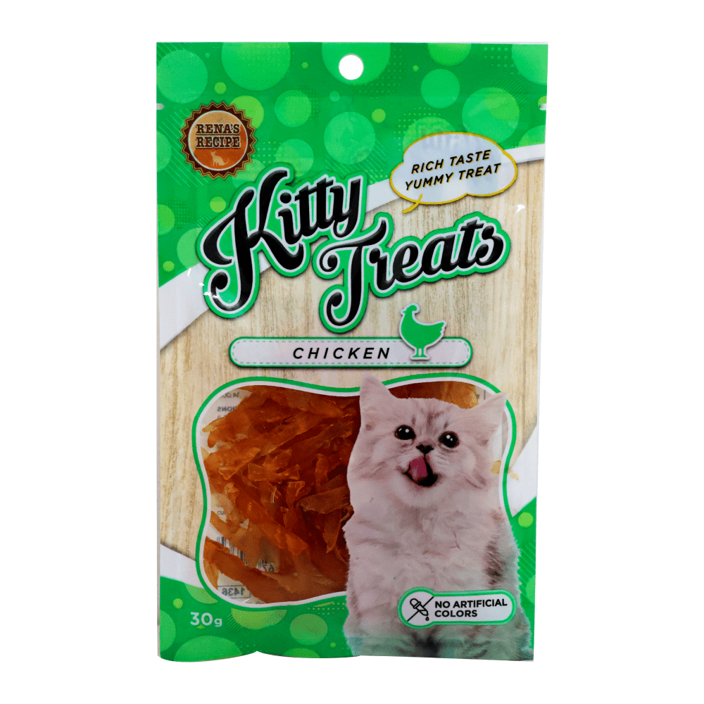 Kitty Treats Soft Chicken Jerky Sliced Cat Treats
