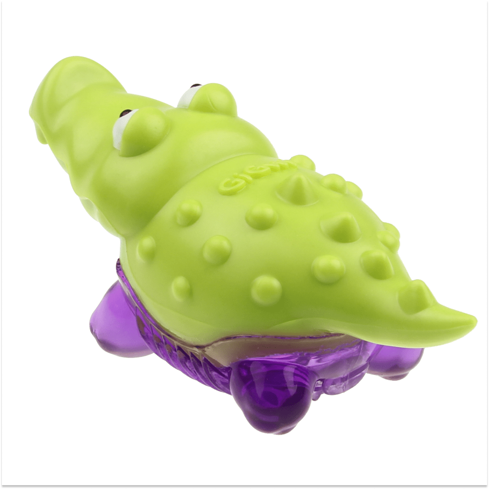 GiGwi Suppa Puppa Alligator Toy for Dogs (Green/Purple)