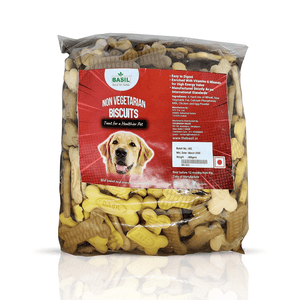 Basil Non Veg Bone Shaped Adult Dog Biscuits