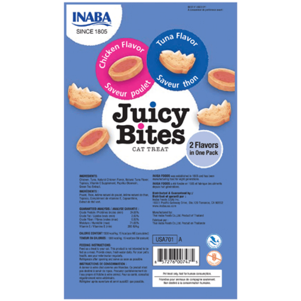 INABA Juicy Bites Tuna and Chicken Flavoured Cat Treats