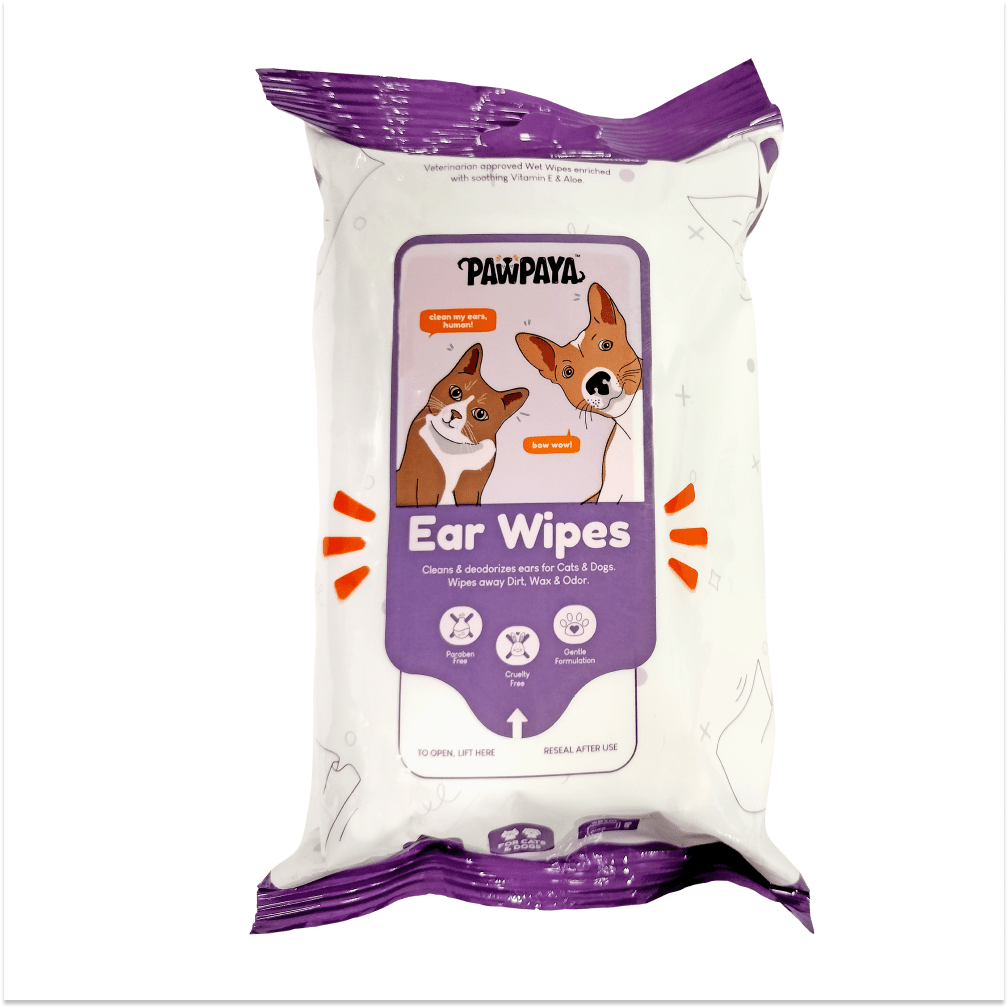 Pawpaya Ear Wipes for Dogs and Cats Both-Grooming Supplies Pawpaya 25pcs