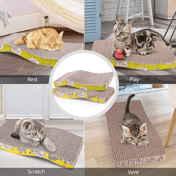 Emily Pets Sofa Bed Scratching Pad for Kittens (Beige) (Pack of 2)