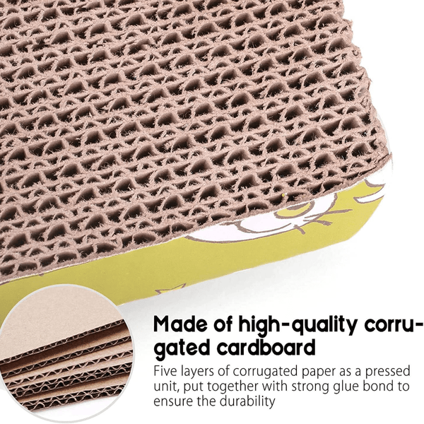 GiGwi Johnny Stick with Catnip & Natural Feathers Toy and Emily Pets Sofa Bed Scratching Pad for Cats and Kittens Combos