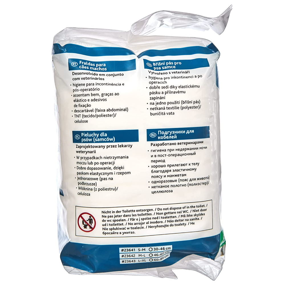 Trixie Diapers for Male Dogs (40x60cm) Dogs-Health & Wellness Trixie