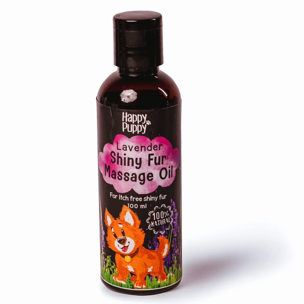 Happy Puppy Organic Shiny Fur Spa Massage Oil Lavender for Dogs and Cats