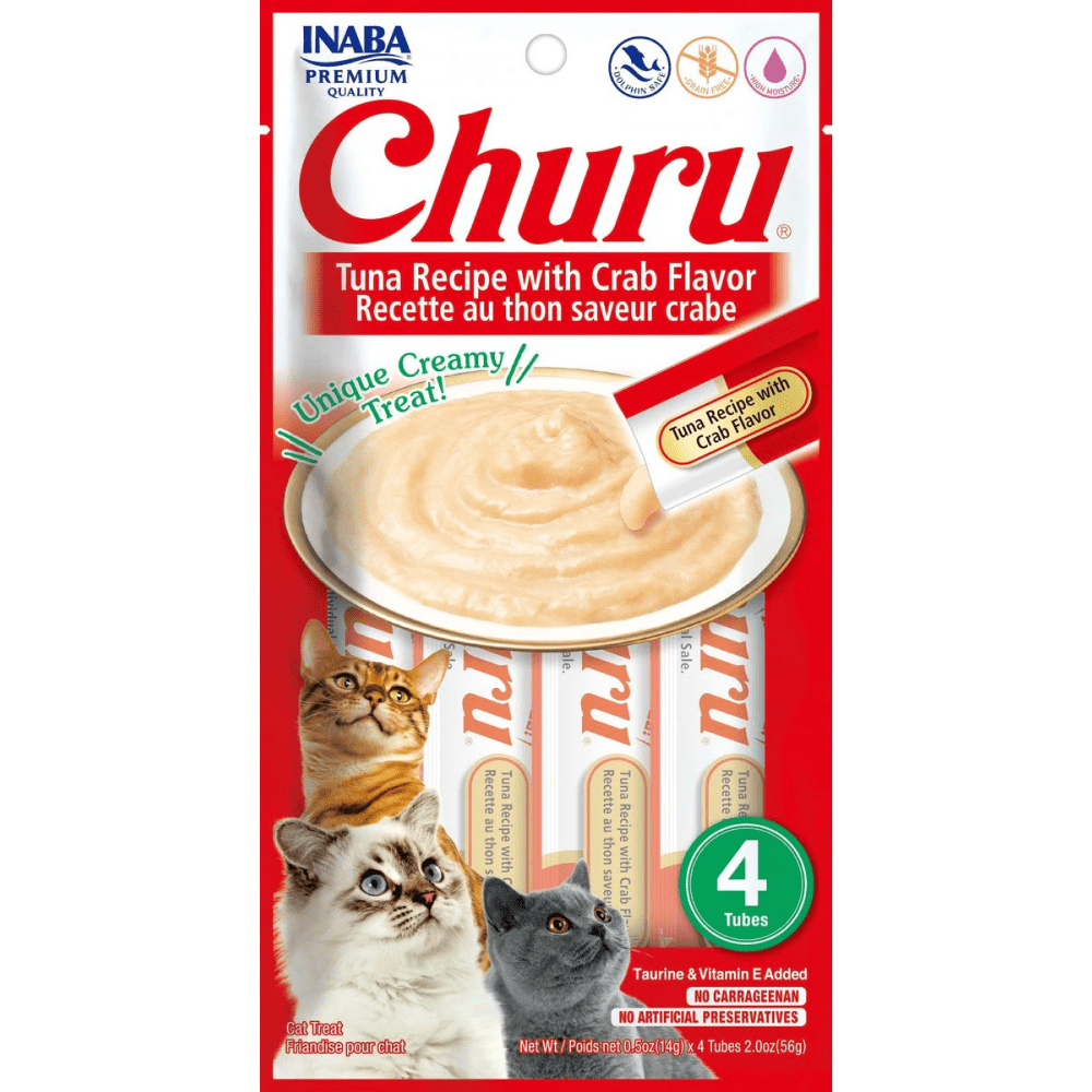 INABA Churu Tuna with Crab Cat Treats Cats-Treats & Others INABA 56g(4pcs)