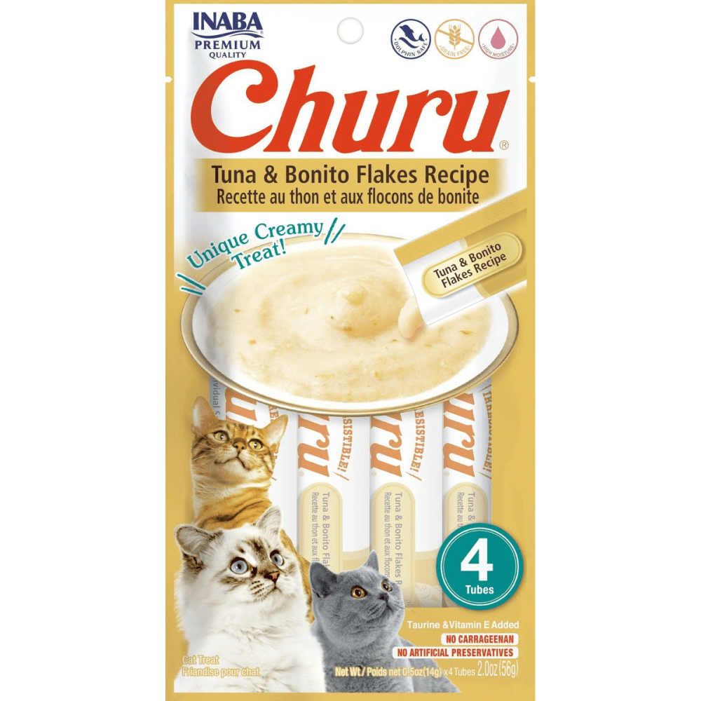 INABA Churu Tuna & Bonito Flakes Recipe Cat Treats