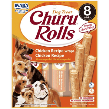 INABA Churu Roll Chicken Recipe Wraps Chicken Recipe Dog Treats