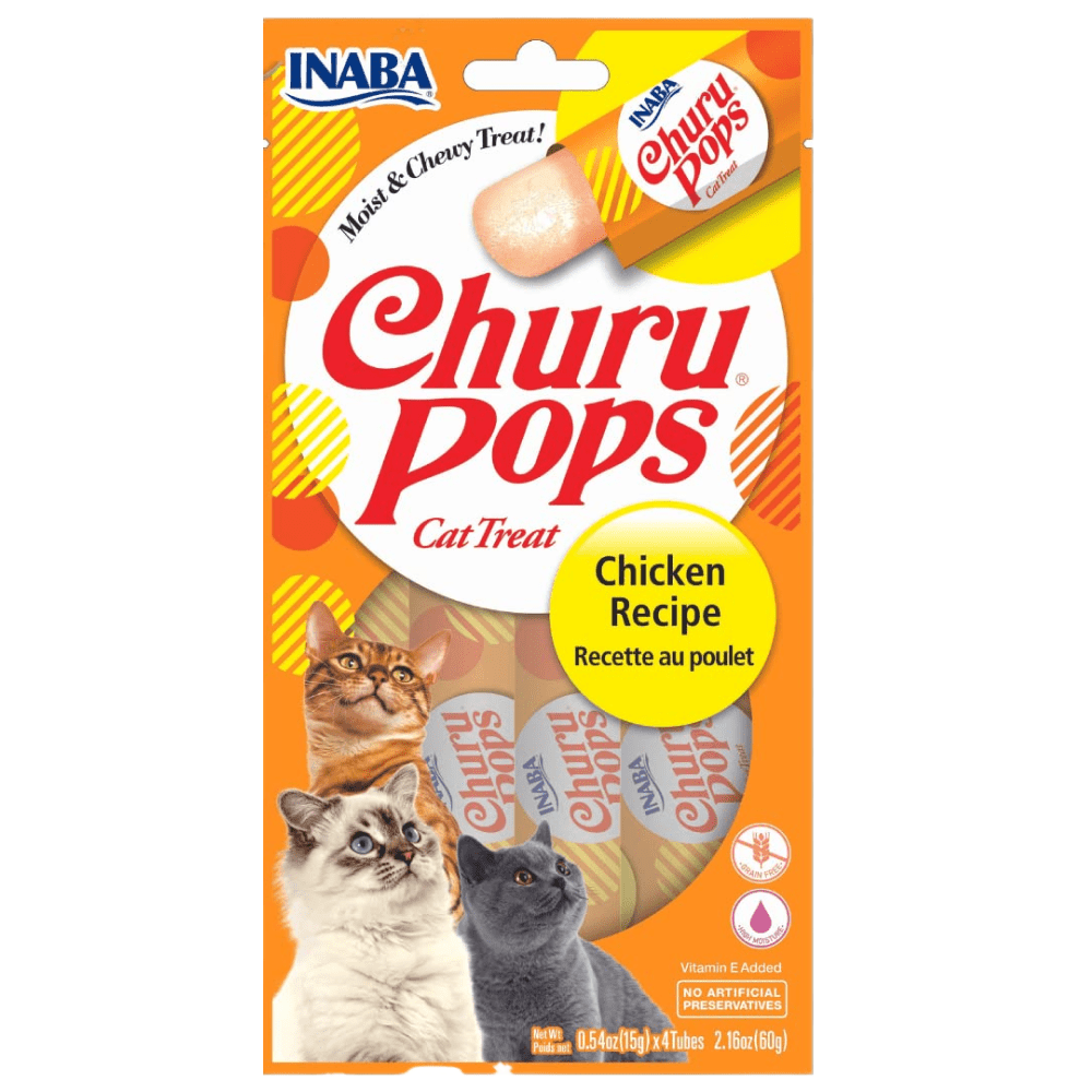 INABA Churu Pops Chicken Flavour Cat Treat Cats-Treats & Others INABA 60g(4pcs)
