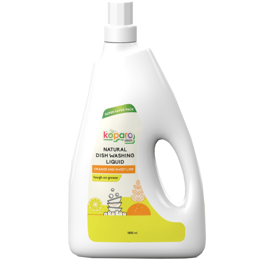 Koparo Dishwashing Liquid With Orange and Sweet Lime Fragrance (Pet Safe)