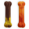 Nylabone Power Chew Flavor Frenzy Bone Twin Pack Toy for Dogs (Yellow, Brown) Dogs-Toys Nylabone