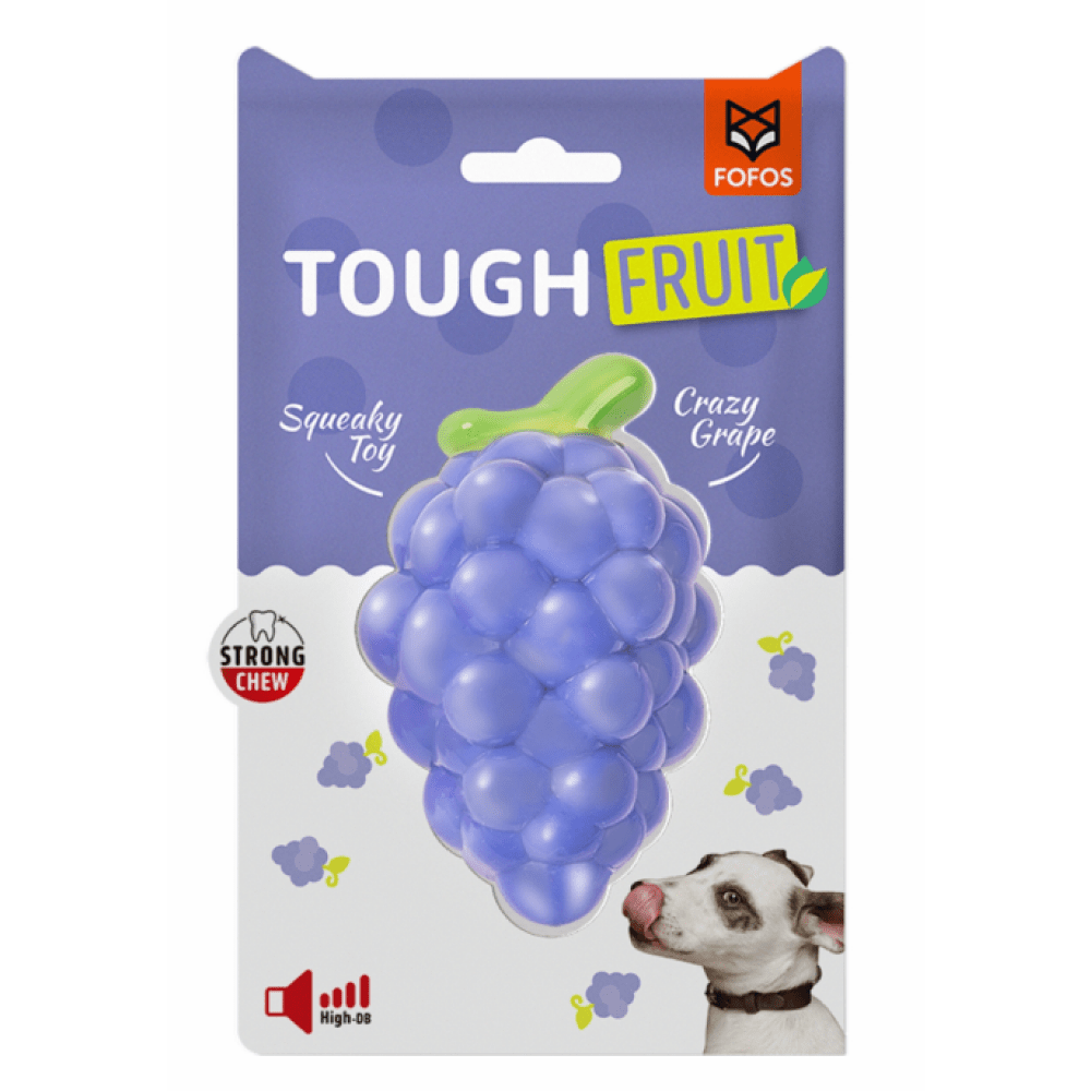 Fofos Crazy Grape Squeaky Chew Toy for Dogs | For Medium Chewers