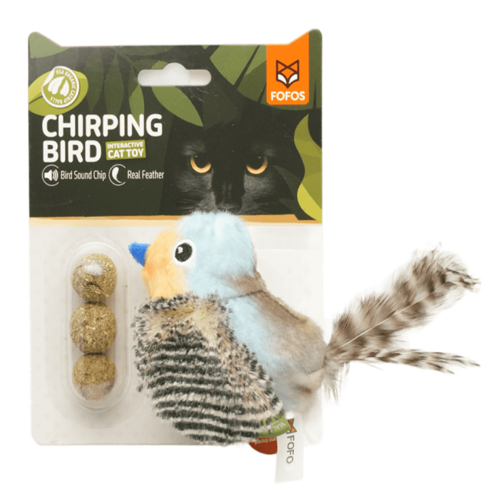 Barkbutler x Fofos Blue Bird with Catnip Balls Interactive Toy for Cats Cats-Toys Barkbutler