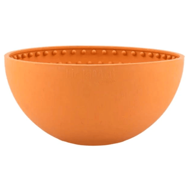 LickiMat Wobble Slow Feeder for Dogs (Orange)