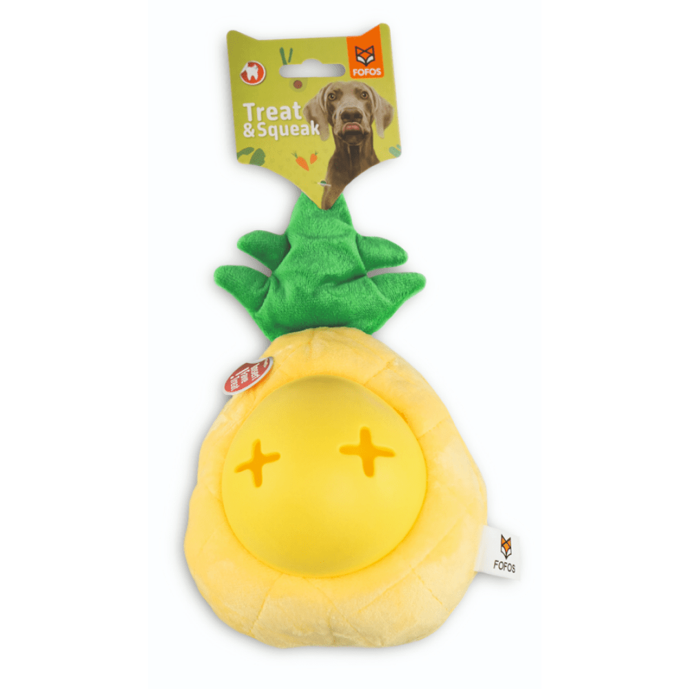 Fofos Pineapple Treat Toy for Dogs