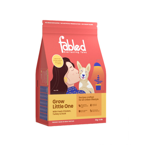 Fabled Grow Little One Fresh Chicken Turkey Duck Small Medium Dog Dry Food