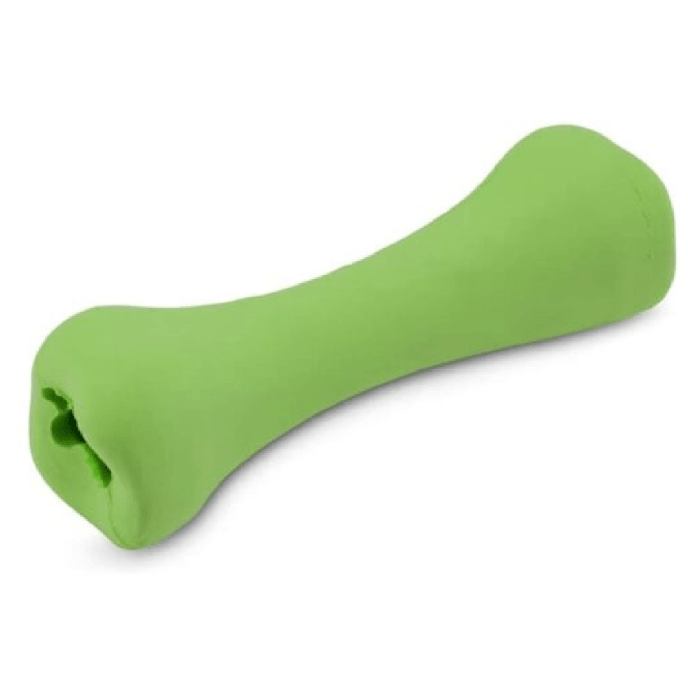 Beco Natural Rubber Bone Toy for Dogs (Green)