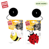 GiGwi Melody Chaser with Motion Activated Sound Chip Bee Toy and Beetle Toy for Cats Combo Cats-Toys GiGwi Multicolour
