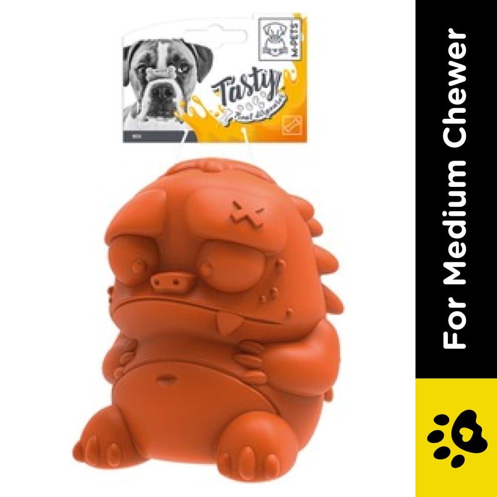 M Pets Rex Treat Dispenser Toy for Dogs (Orange)