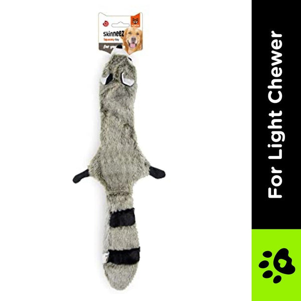 Barkbutler x Fofos Skinneez Raccoon Toy for Dogs