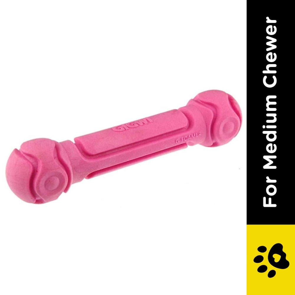 GiGwi G Foamer Dumbbell Toy for Dogs (Rose)