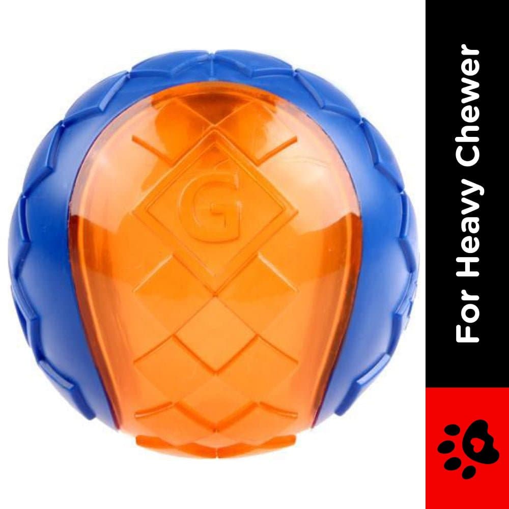 GiGwi Ball Squeaker Toy for Dogs (Blue/Orange)
