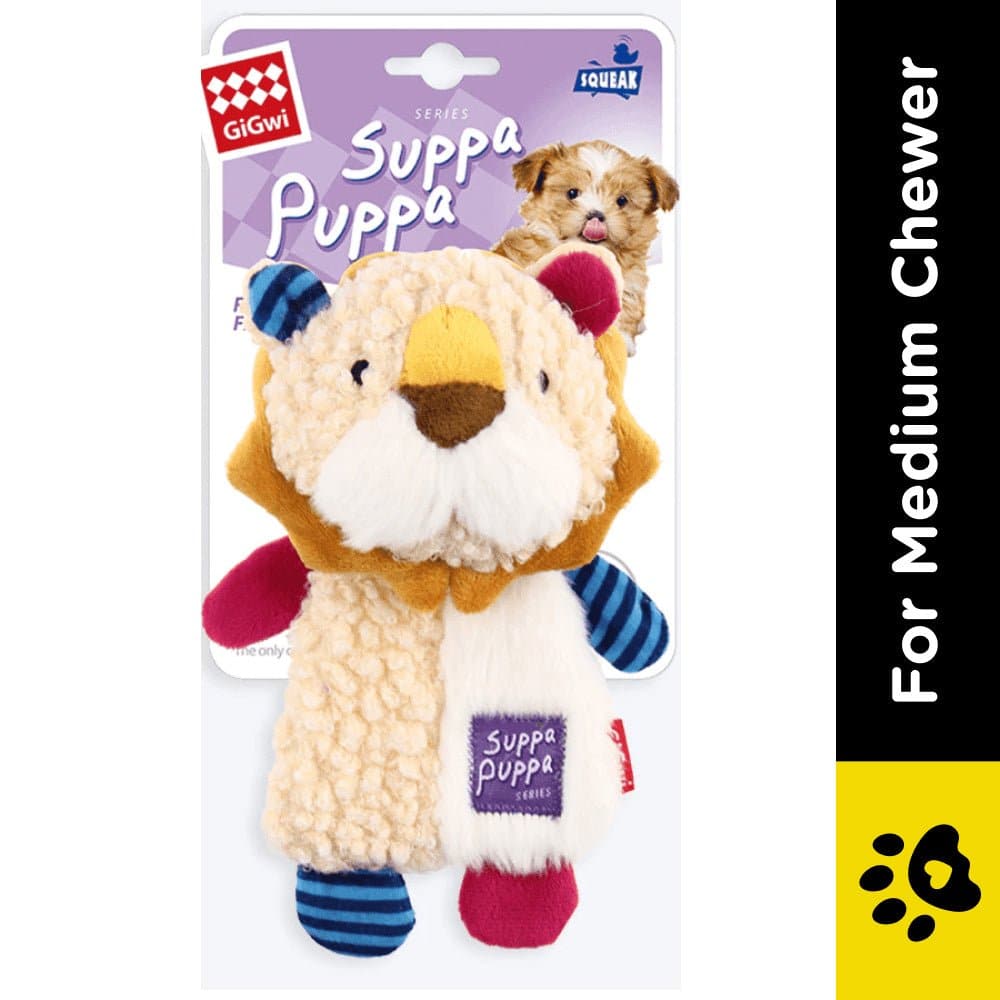 GiGwi Suppa Puppa Lion Squeaker inside Toy for Dogs