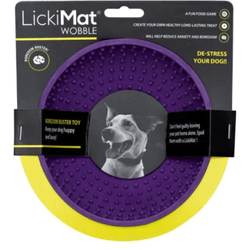 LickiMat Wobble Slow Feeder for Dogs (Purple)