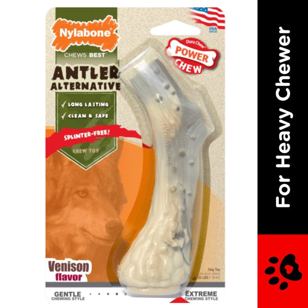 Nylabone Spilt Antler Nature Inspired Power Chew Toy for Dogs