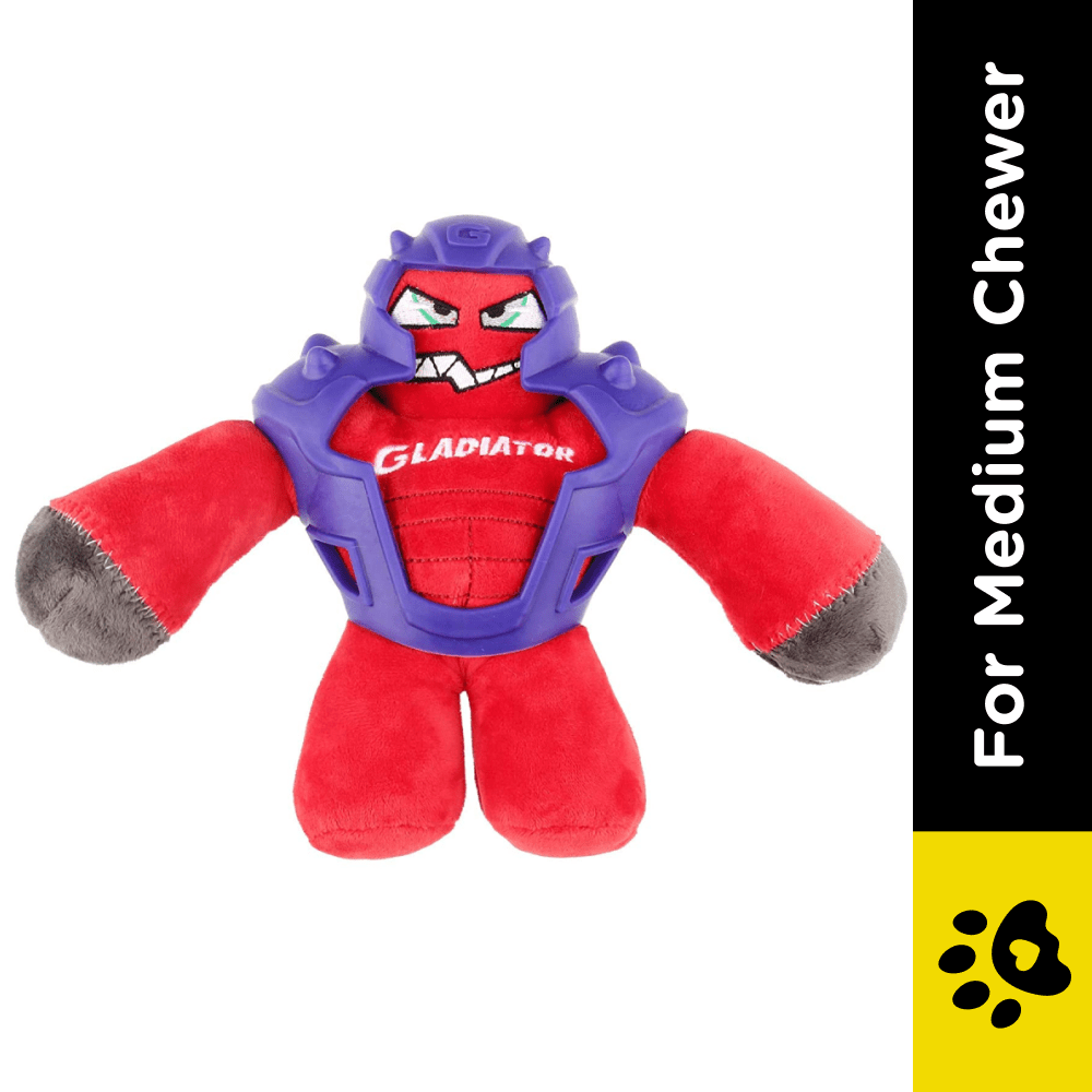 GiGwi Gladiator with Squeaker Inside Toy for Dogs (Red)