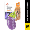 Barkbutler x Fofos Vegi Bites Eggplant Squeaky Toy for Dogs