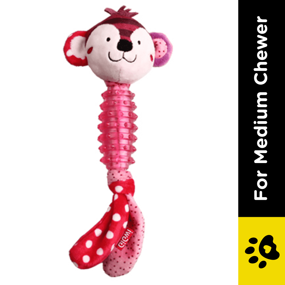 GiGwi Suppa Puppa Monkey Squeaker inside Toy for Dogs