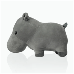 Basil Cuddly Soft Hippo Plush Toy for Dogs and Cats