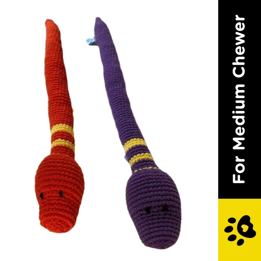 Captain Zack Crochet Snake Toy for Dogs (Assorted)