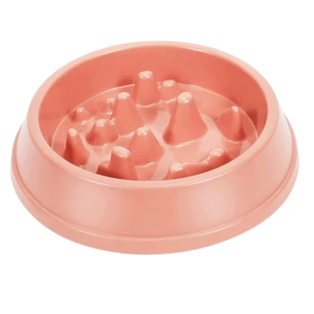 Emily Pets Slow Feeder Bowl for Dogs and Cats (Pink)