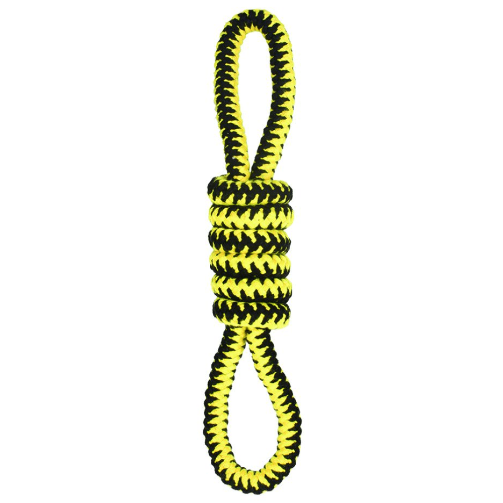 M Pets Twist Node Toy for Dogs (Yellow)