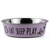 Captain Zack Bol Baby Bowl Eat Sleep Play for Dogs (Pink) Dogs-Bowls & Feeders Captain Zack 800mL