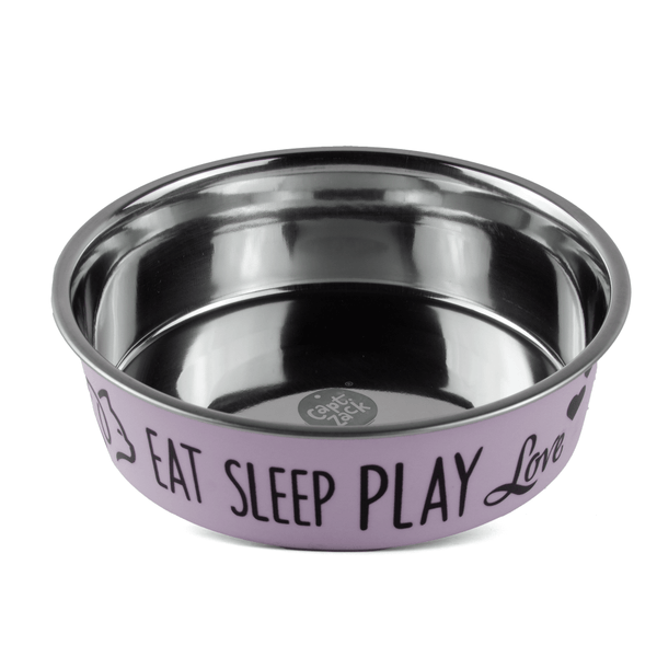 Captain Zack Bol Baby Bowl Eat Sleep Play for Dogs (Pink)