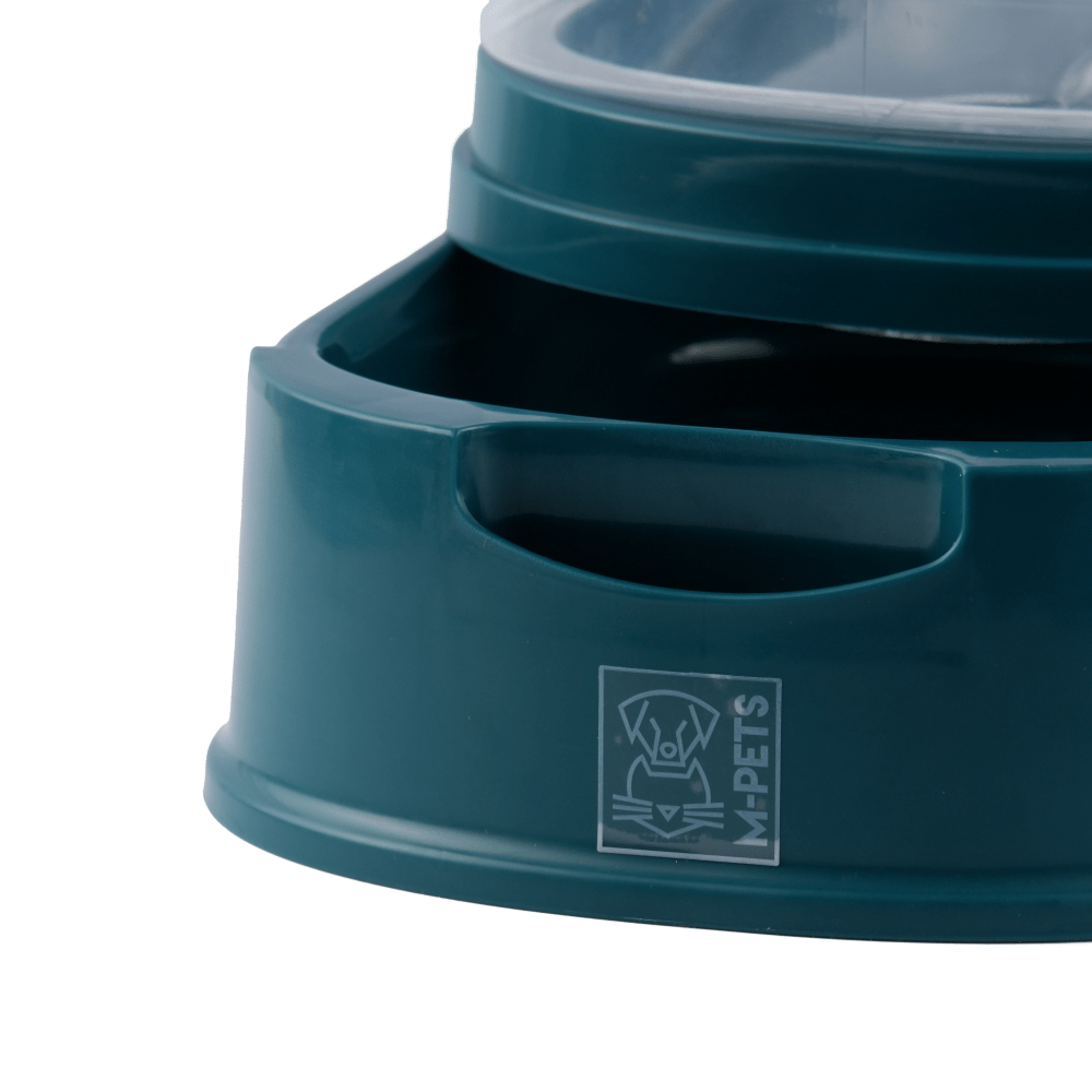 M Pets Lena Food Dispenser for Dogs & Cats (Green)