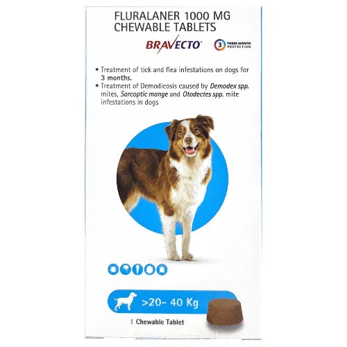 Buy Bravecto Dog Tick Flea Tablet Online Vet-Recommended