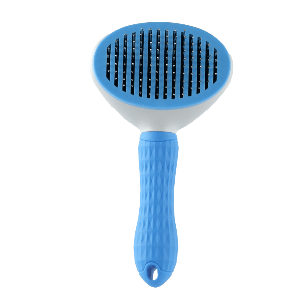 Kiki N Pooch Thick Bristle Slicker Brush for Dogs and Cats 3 Style (Blue)