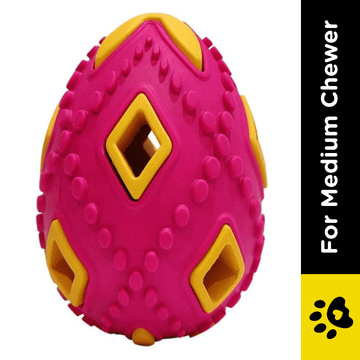 Pawsindia Egg Bell Toy for Dogs (Pink)