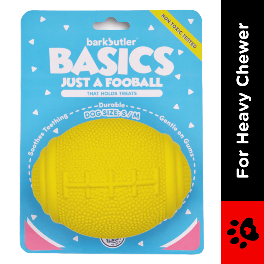 Barkbutler Just a Football Chew Toy for Dogs