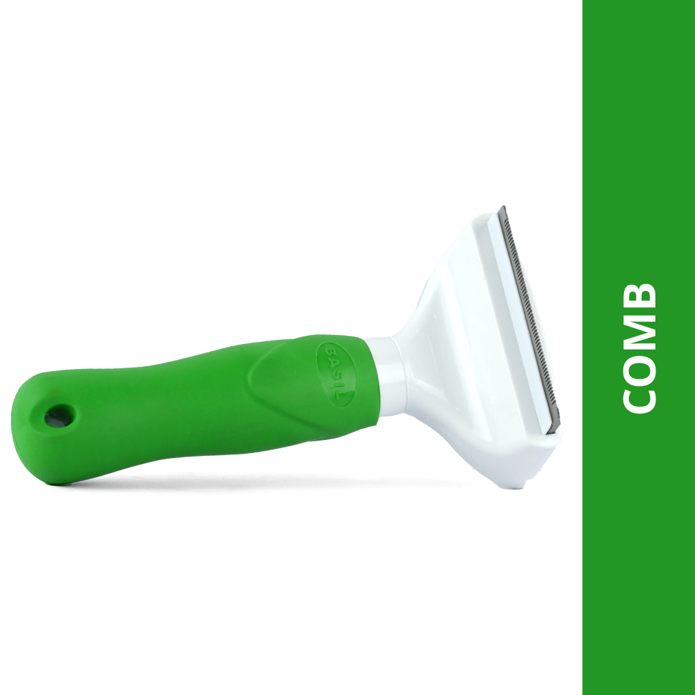 Basil De Shedding Comb with Auto Release Button for Dogs and Cats