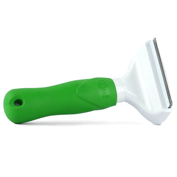 Basil De Shedding Comb with Auto Release Button for Dogs and Cats (Green)