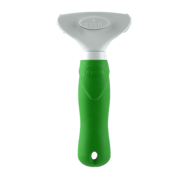 Basil De Shedding Comb with Auto Release Button for Dogs and Cats (Green)